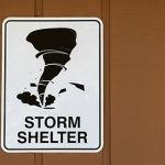Storm Shelter Sign Tornado