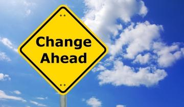 Change ahead sign