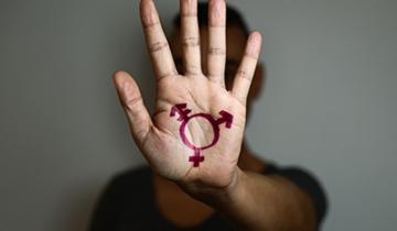 Transgender Symbol on Hand