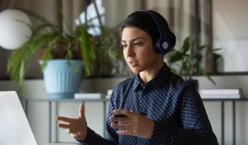 Client Call on Headset