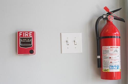 Fire Extinguisher and Alarm