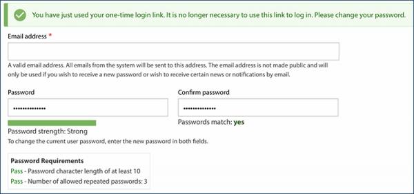 Password Reset Process: Step 4 - Enter Password
