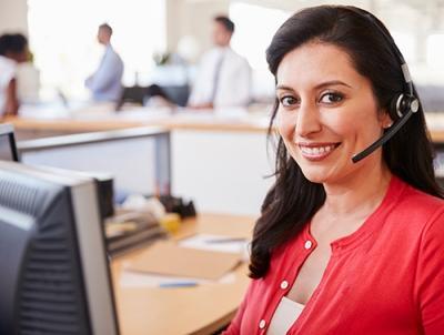 Woman in Call Center