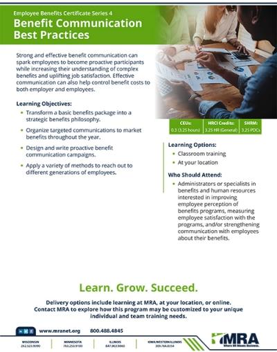 Program Details: Benefit Communication Best Practices