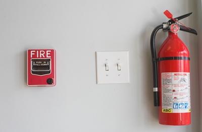 Fire Extinguisher and Alarm