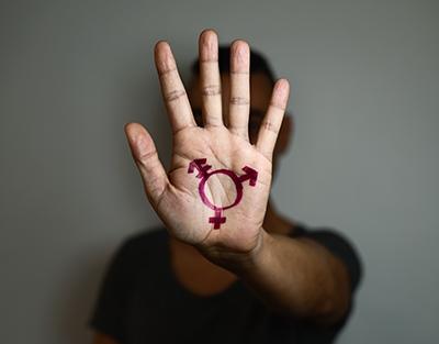 Transgender Symbol on Hand