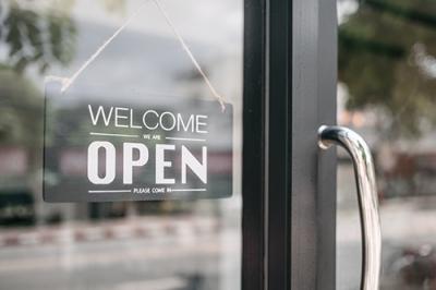 Open Sign in Window