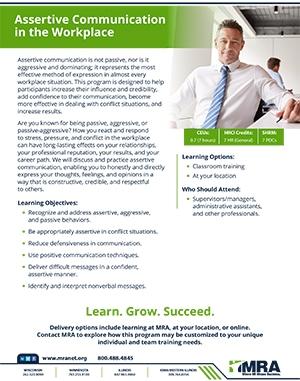 Program Details: Assertive Communication