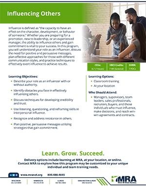 Program Details: Influencing Others