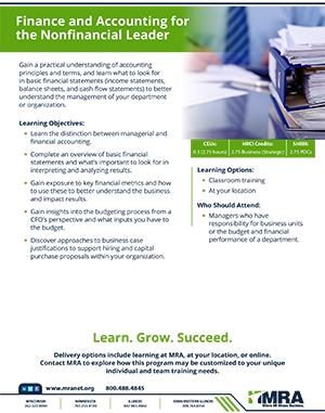 Program Details: Finance Accounting