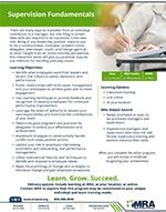 Program Details: Supervision Fundamentals