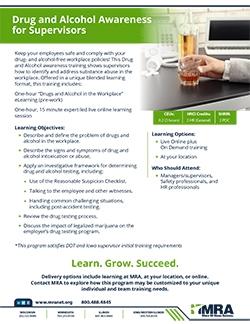 Drug & Alcohol Awareness for Supervisors