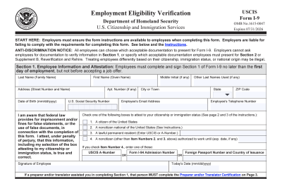 I-9 Form 2023