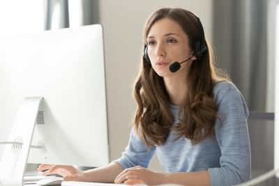 Consulting Video Call on Headset