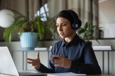 Client Call on Headset
