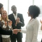 Boss/Employee Handshake